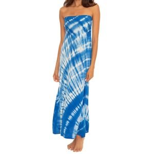 Soluna Swim Convertible Tie‎ Dye Blue Skirt, Dress Cover Up SIZE XS-S
